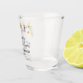 Wilde bloemen bruiloft wil een kans maken shot glas (Rechts)