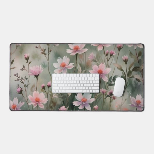  wilde bloemen bureaumat (Keyboard & Muis)