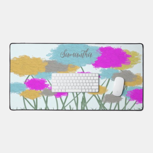  wilde bloemen bureaumat (Keyboard & Muis)