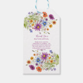 Wilde bloemen cadeaulabel (Voorkant)