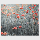 Wilde bloemen cadeaupapier (Vlak)