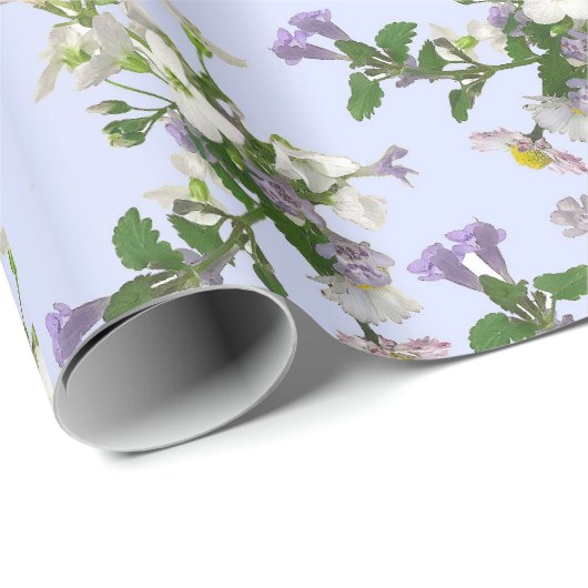 Wilde bloemen cadeaupapier (Rol Hoek)