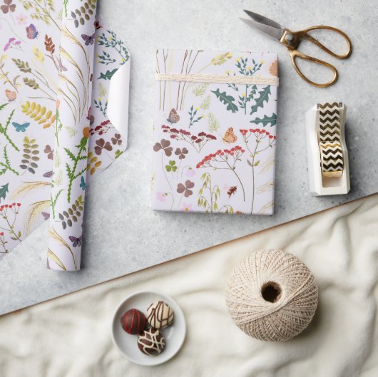 Wilde bloemen cadeaupapier (Crafts)