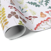 Wilde bloemen cadeaupapier (Rol Hoek)