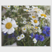 Wilde bloemen cadeaupapier (Vlak)