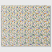 Wilde Bloemen Cadeaupapier (Vlak)