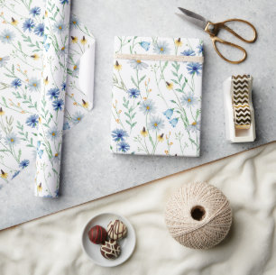 Wilde bloemen cadeaupapier
