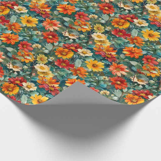  wilde bloemen cadeaupapier (Hoek)