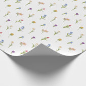 Wilde bloemen cadeaupapier (Hoek)