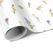 Wilde bloemen cadeaupapier (Rol Hoek)