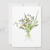 wilde bloemen calice eerste communie uitnodiging (Achterkant)