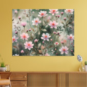  wilde bloemen canvas afdruk (Insitu (Woonkamer))