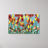 Wilde bloemen canvas afdruk (Voorkant)