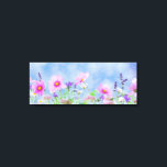 Wilde bloemen canvas afdruk<br><div class="desc">wilde bloemen op een zonnige dag</div>