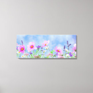Wilde bloemen canvas afdruk
