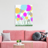 wilde bloemen canvas afdruk (Insitu (Woonkamer))