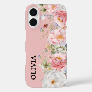 Wilde bloemen iPhone 16 hoesje