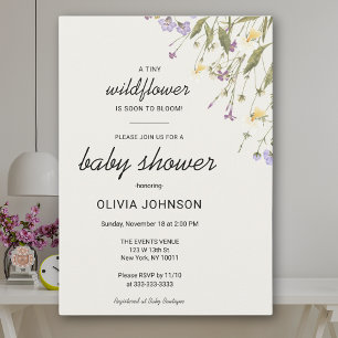 Wilde Bloemen Chic Geslachtsneutraal Zachte Salie  Kaart