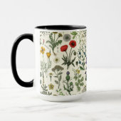 Wilde bloemen collage mok (Links)