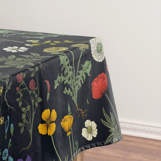 Wilde bloemen collage tafelkleed (Voorbeeld)