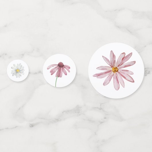 Wilde bloemen confetti (Achterkanten)