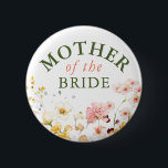 Wilde Bloemen Cute Kleurrijke Feestje  Ronde Button 5,7 Cm<br><div class="desc">Wilde bloemen bruidsfeest,  babyshower,  trouwfeest... alle feestjes knopen</div>