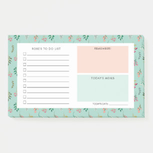 Wilde bloemen - Dagelijkse Organisator - Aangepast Post-it® Notes