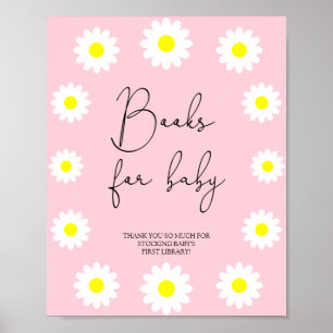 Wilde bloemen Daisies - boeken voor baby Poster