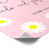 Wilde bloemen Daisies - boekenkaarten en geschenke Poster (Hoek)