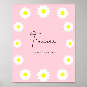 Wilde bloemen Daisies - Favors Poster