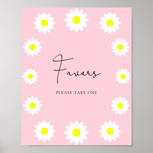 Wilde bloemen Daisies - Favors Poster (Voorkant)