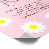 Wilde bloemen Daisies - Spelbord met waterafbraak Poster (Hoek)