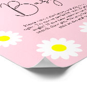 Wilde bloemen Daisies - Zeg geen baby Poster (Hoek)