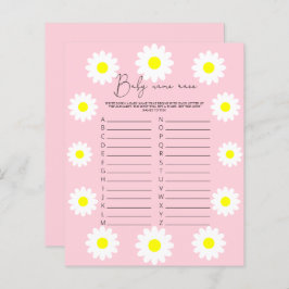 Wilde bloemen Daisy - Baby name race game
