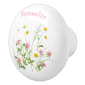 wilde bloemen Daisy Carnan Personeelsformatie Keramische Knop (Rechts)