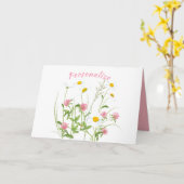 wilde bloemen Daisy Carnroze Kaart (Gele Bloem)