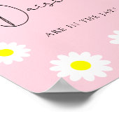 Wilde bloemen Daisy - Raad eens hoeveel dagbladen  Poster (Hoek)