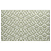 Wilde bloemen Damask Olive Green Stof (Yard (91,4 cm))