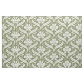 Wilde bloemen Damask Olive Green Stof (Fat Quarter)