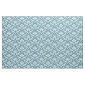 Wilde bloemen Damask Peacock Blue Stof (Yard (91,4 cm))