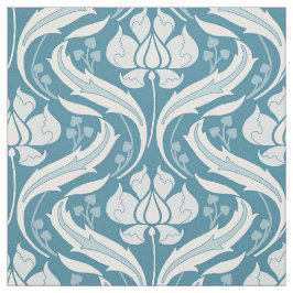 Wilde bloemen Damask Peacock Blue Stof