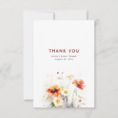 Wilde Bloemen Dank Je Bedankkaart (Voorkant)