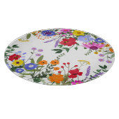 Wilde bloemen Decoratief glazen snijvlak 12" Snijplank (Hoek)