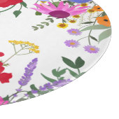 Wilde bloemen Decoratief glazen snijvlak 12" Snijplank (Hoek)