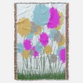  wilde bloemen deken (Voorkant Verticaal)