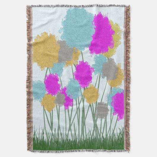 wilde bloemen deken (Voorkant Verticaal)