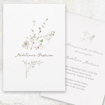 Wilde bloemen delicaat boeket | Uitnodiging voor d