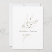 Wilde bloemen delicaat boeket | Uitnodiging voor d (Voorkant)