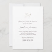 Wilde bloemen delicaat boeket | Uitnodiging voor d (Achterkant)