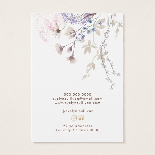 Wilde bloemen die een kaart verdienen (Achterkant)